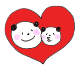 We love panda stamp sticker #432070