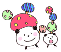 We love panda stamp sticker #432083