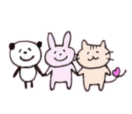 We love panda stamp sticker #432088