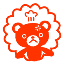 Bear stamp sticker #434126