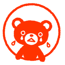 Bear stamp sticker #434127
