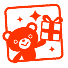 Bear stamp sticker #434128