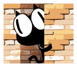 Sukima the black cat sticker #434330