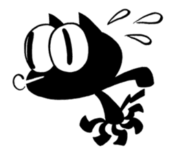Sukima the black cat sticker #434336