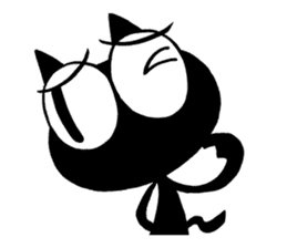 Sukima the black cat sticker #434337