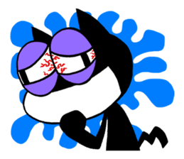 Sukima the black cat sticker #434342