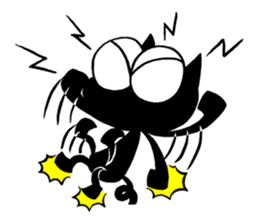 Sukima the black cat sticker #434348