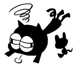 Sukima the black cat sticker #434351