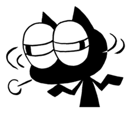 Sukima the black cat sticker #434365