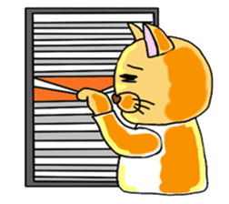 Detective Cat and Dog sticker #434968