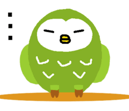 Fukuro the sleepy owl sticker #435014