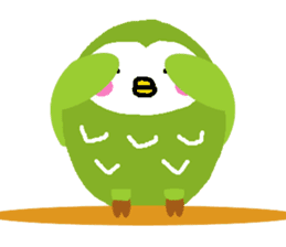 Fukuro the sleepy owl sticker #435026