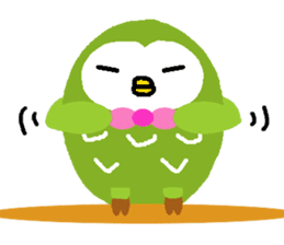 Fukuro the sleepy owl sticker #435029