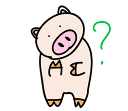 a talking pig sticker #435063