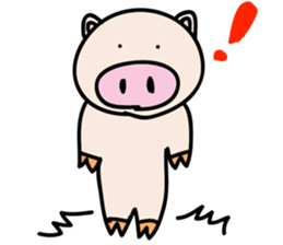 a talking pig sticker #435065
