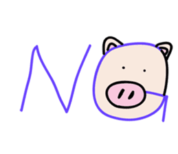 a talking pig sticker #435081