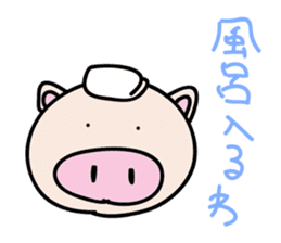 a talking pig sticker #435082
