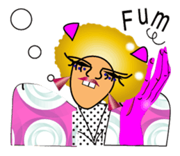 Sassy AFRO-boy with his friends sticker #435689