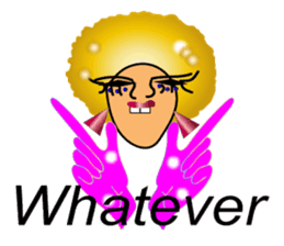 Sassy AFRO-boy with his friends sticker #435690