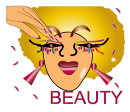 Sassy AFRO-boy with his friends sticker #435702