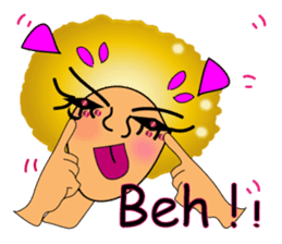 Sassy AFRO-boy with his friends sticker #435705