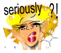 Sassy AFRO-boy with his friends sticker #435706