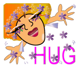 Sassy AFRO-boy with his friends sticker #435707