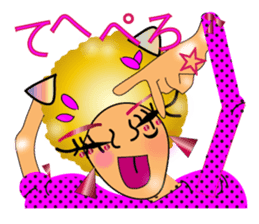 Sassy AFRO-boy with his friends sticker #435710