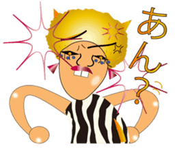 Sassy AFRO-boy with his friends sticker #435713