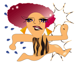 Sassy AFRO-boy with his friends sticker #435723