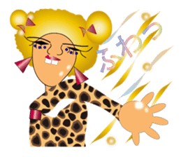 Sassy AFRO-boy with his friends sticker #435725