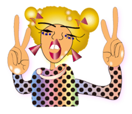 Sassy AFRO-boy with his friends sticker #435726