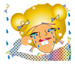 Sassy AFRO-boy with his friends sticker #435727