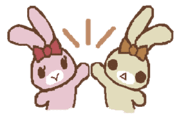 Rabbit sisters sticker #436008