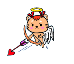 cute and heart twinges a bit stamp sticker #436065