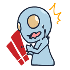 An awkward alien sticker #436737