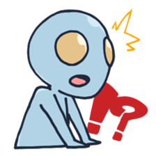 An awkward alien sticker #436739