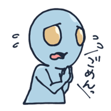 An awkward alien sticker #436745