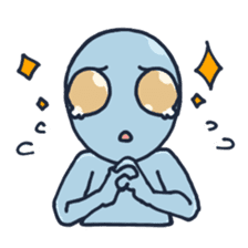 An awkward alien sticker #436748