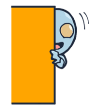 An awkward alien sticker #436751