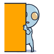 An awkward alien sticker #436752