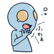 An awkward alien sticker #436757