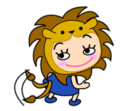 Original Horoscopes:  Leo "The Lion" sticker #436858