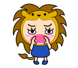 Original Horoscopes:  Leo "The Lion" sticker #436865