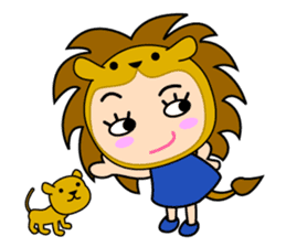 Original Horoscopes:  Leo "The Lion" sticker #436866