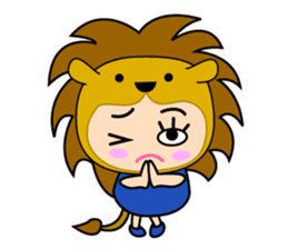 Original Horoscopes:  Leo "The Lion" sticker #436869