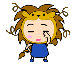 Original Horoscopes:  Leo "The Lion" sticker #436877