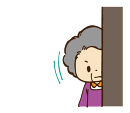 Stamp ofGrandfather  and grandmother sticker #436891