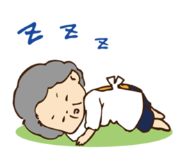 Stamp ofGrandfather  and grandmother sticker #436898