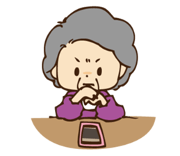 Stamp ofGrandfather  and grandmother sticker #436904